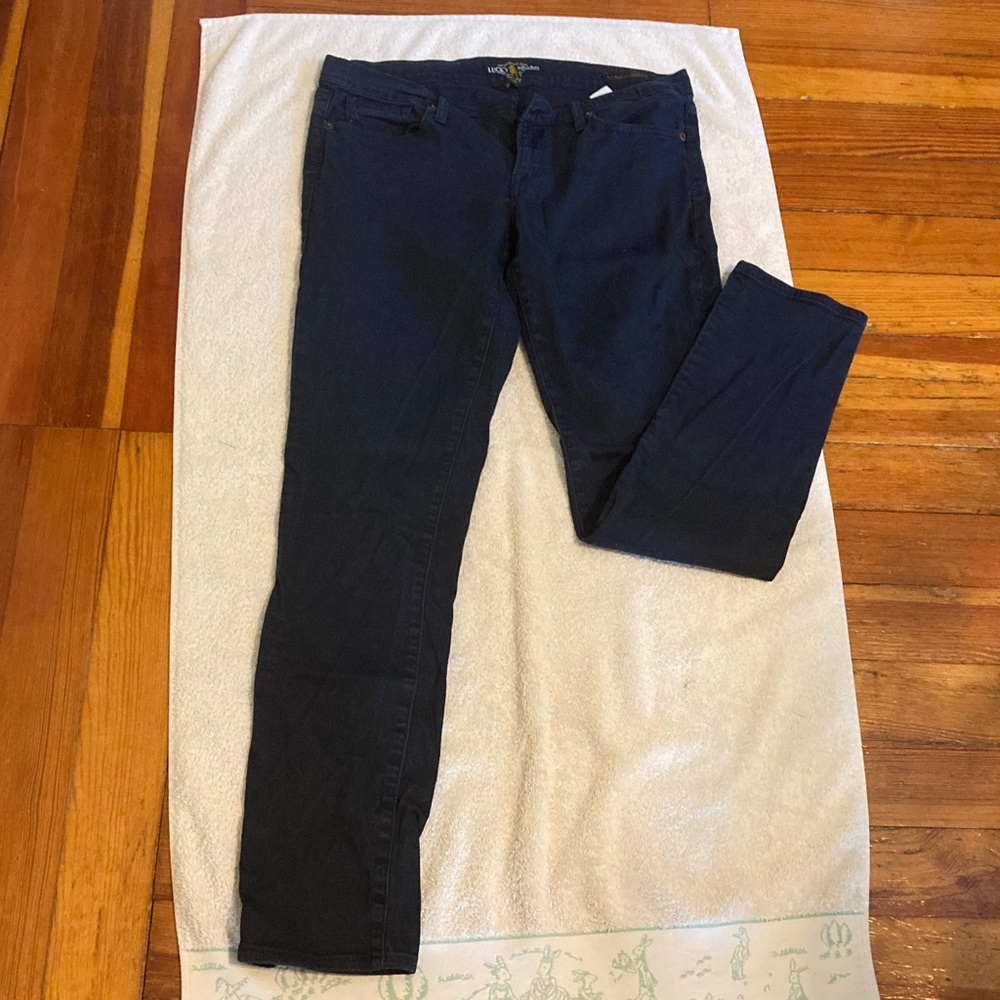Lucky Brand Charlie Skunny Navy Blue Jeans